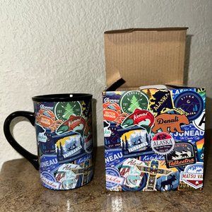 Alaska 15oz Beverage Mug: Juneau Kenai Anchorage Denali Sitka Seward Fairbanks